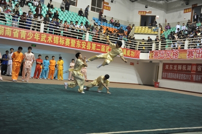湖南省青少年武術錦標賽在東安勝利閉幕