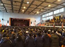 县一中举行高考百日誓师大会