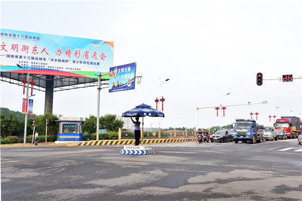 “羽”你共精彩：县交警大队开启“省运会模式”，全力以赴保畅通