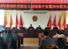 2018年易地扶贫搬迁大浦镇集中安置房分配大会召开