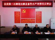 县委第二巡察组巡察县畜牧水产局情况反馈会召开