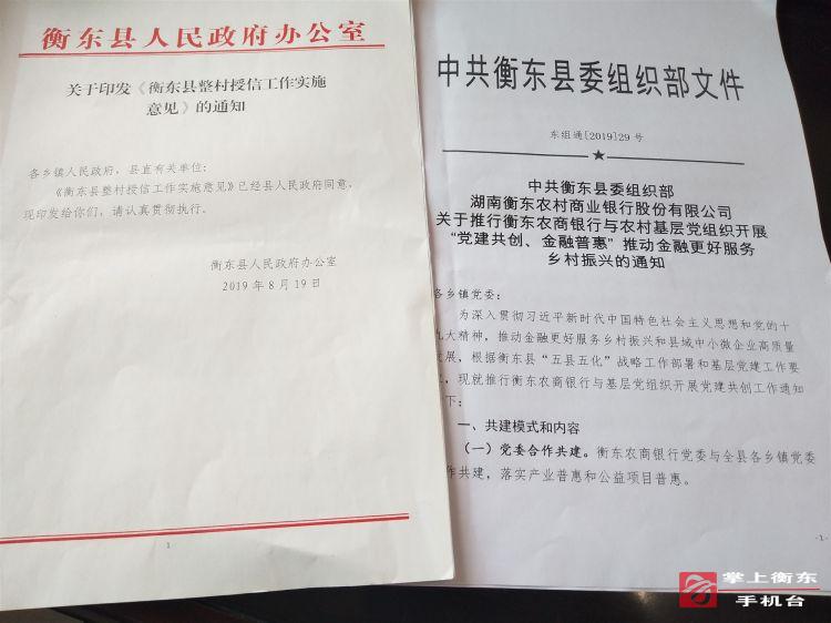 党建共创　金融普惠　衡东农商银行在行动