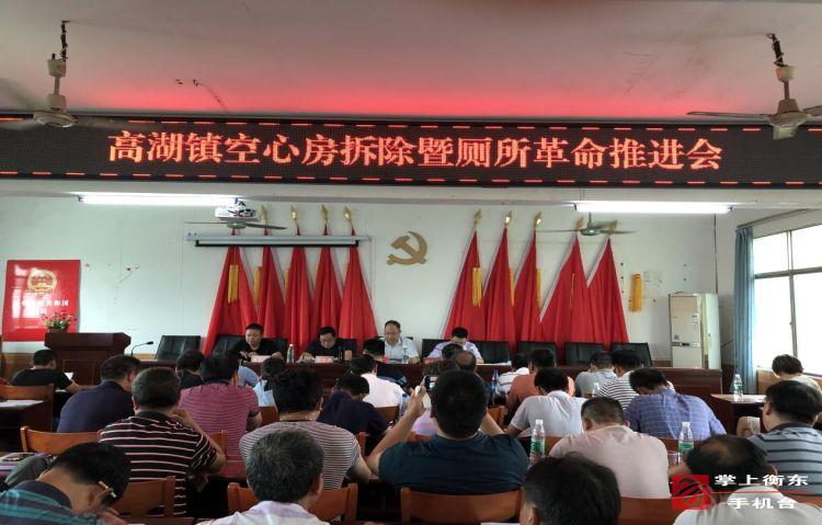 高湖镇组织召开“厕所革命”工作现场推进会