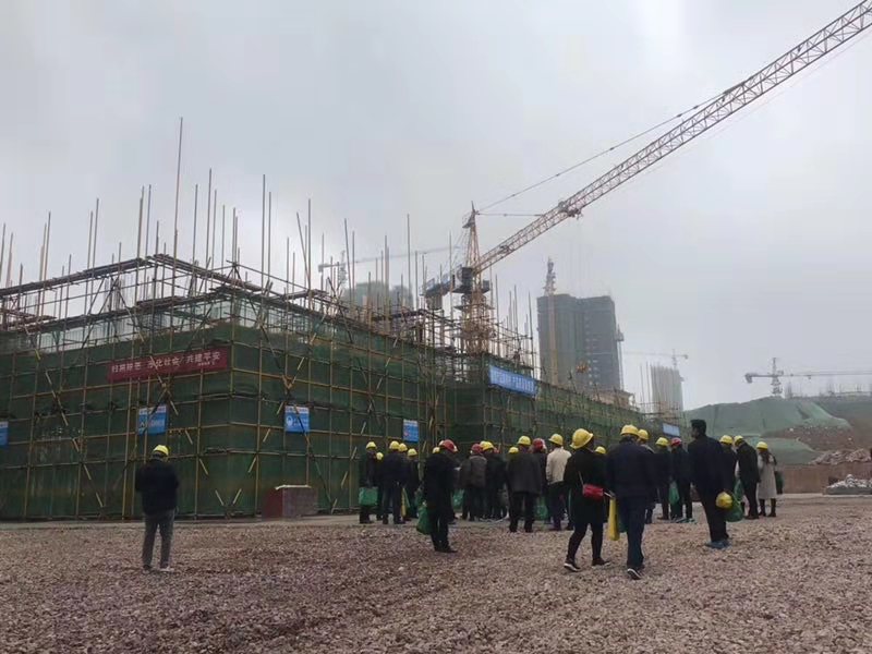 县政协委员调研金堰坊农商广场建设情况