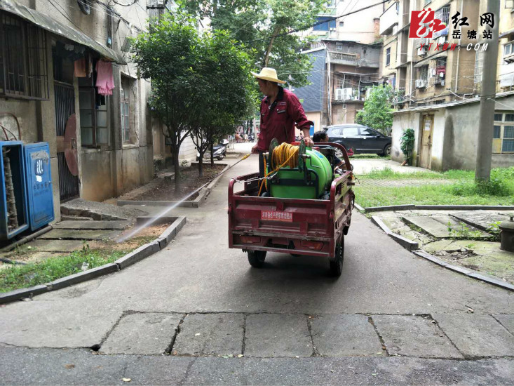 曉塘社區(qū)噴灑藥物除蚊蠅 保居民健康